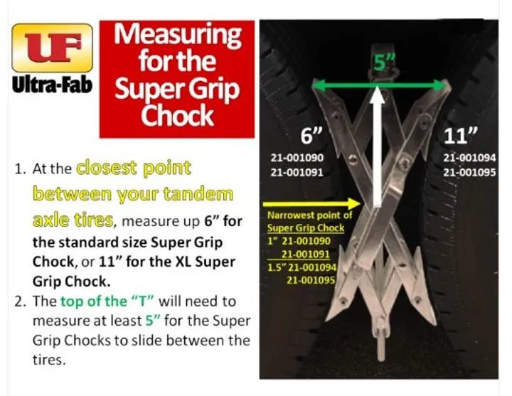 Ultra Super Grip Chock - 1/pac
